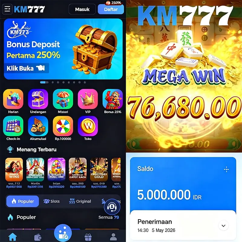 KM777 Masuk Resmi 2026 Aplikasi
